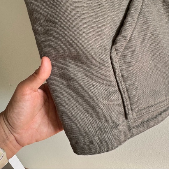 Carhartt Men's Washed Duck Sherpa-Lined Vest 2XL Driftwood - Picture 13 of 13